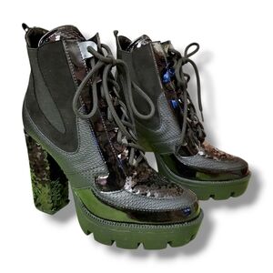 Cape Robbin Ankle Boots Rhinestone Cowboy Boots for Women size 6.5 EU37.5 (Nell)